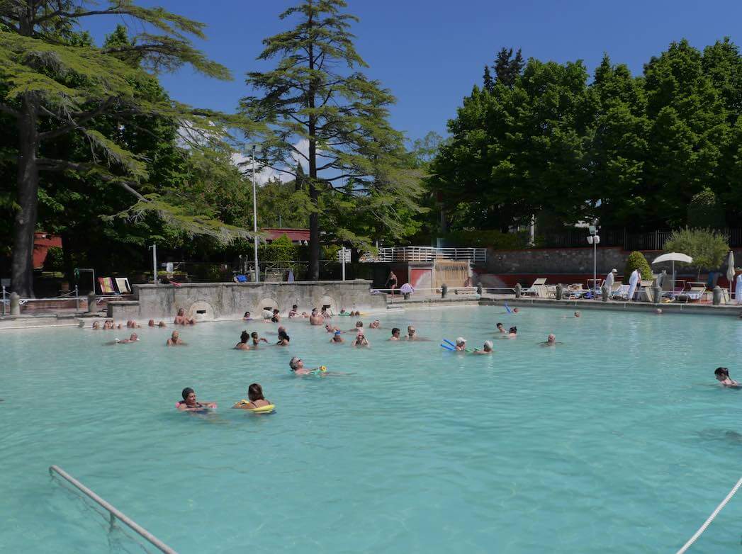 hot spring pool Viterbo Italy