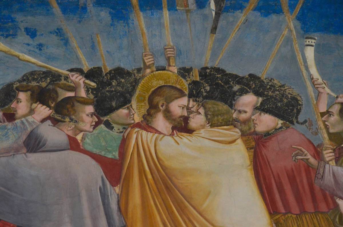 fresco by giotto inside scrovegni chapel padova