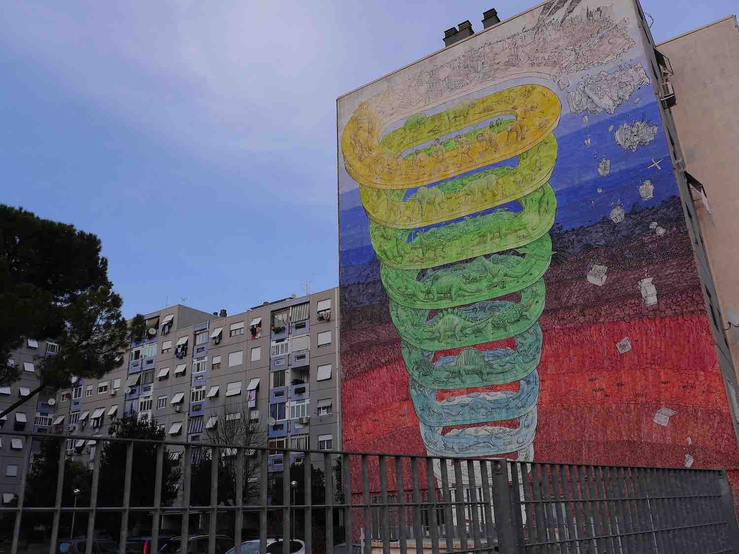 murales by Blu in Rome Italy