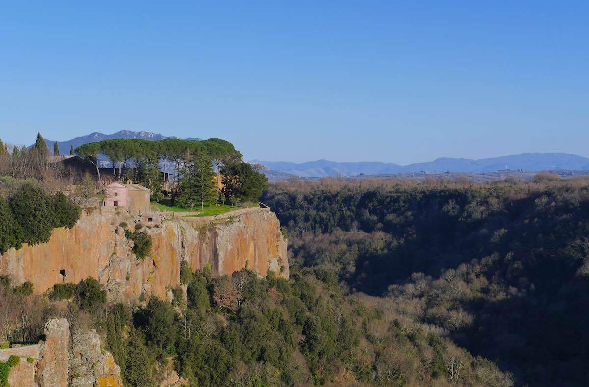 the Suppentonia Valley in Tuscia Italy