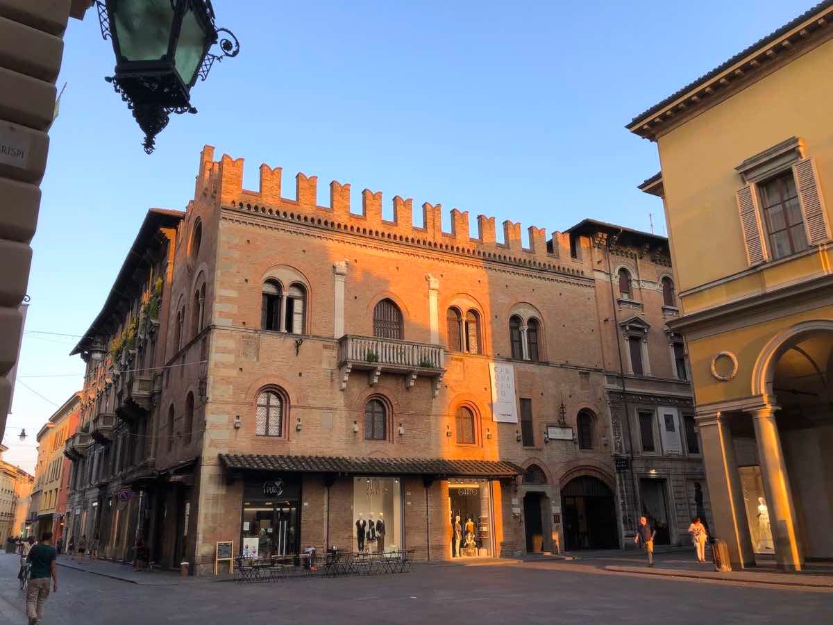 Historic center of Reggio Emilia Italy