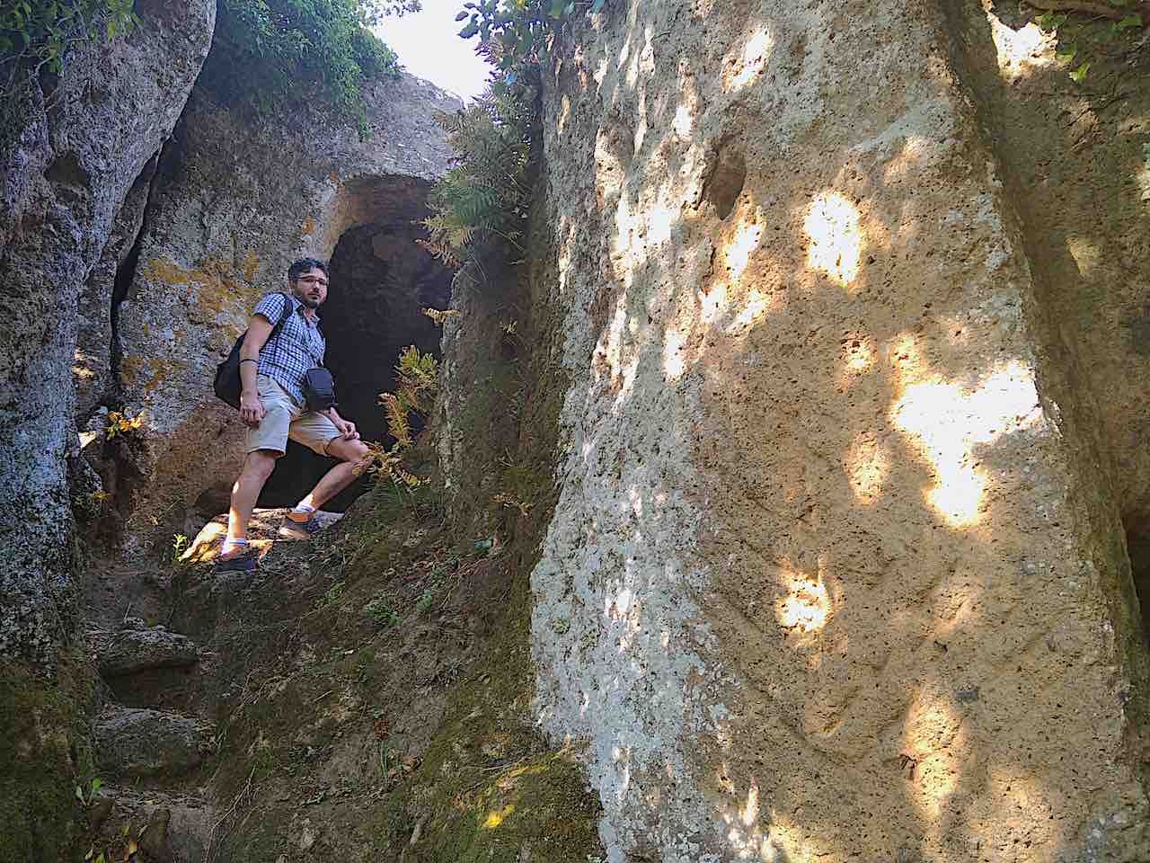 archeological park tuff vitozza tuscany