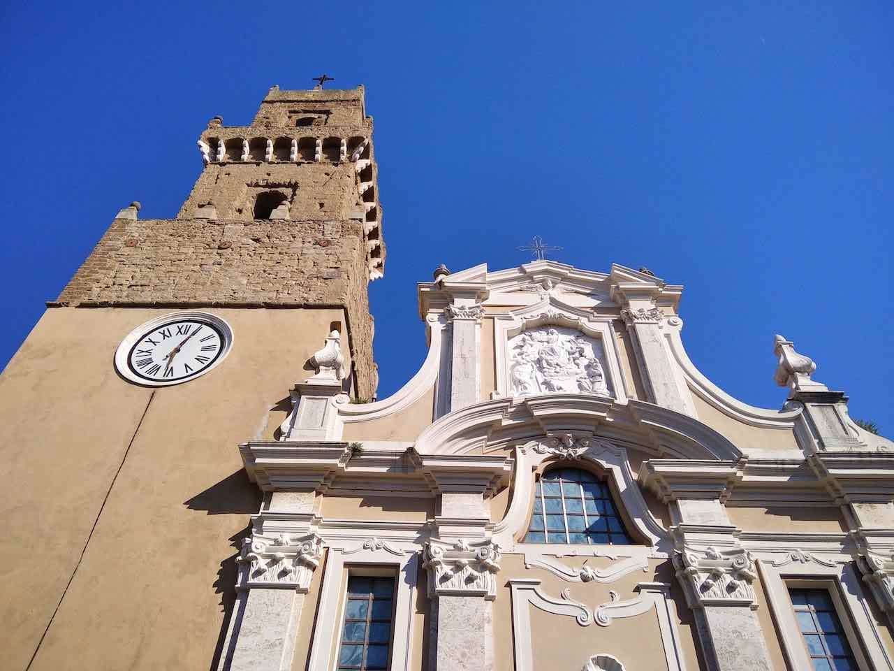 facade of the Cathedral of Pitigliano Italy