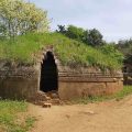 burial mound, Etruscan necropolis of Cerveteri Italy