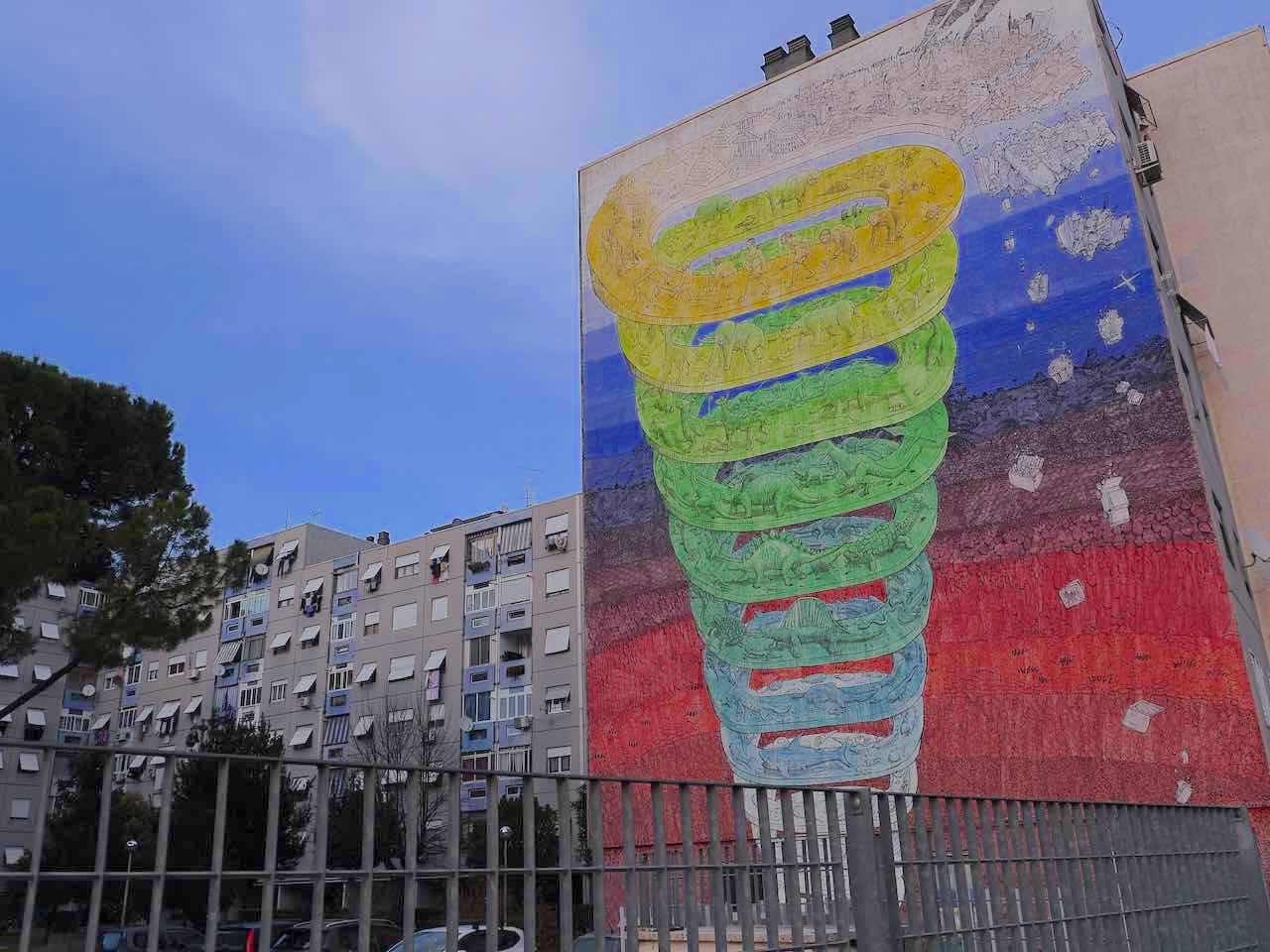 graffiti in Rome Italy by Blu, one of the best graffiti artists in the world