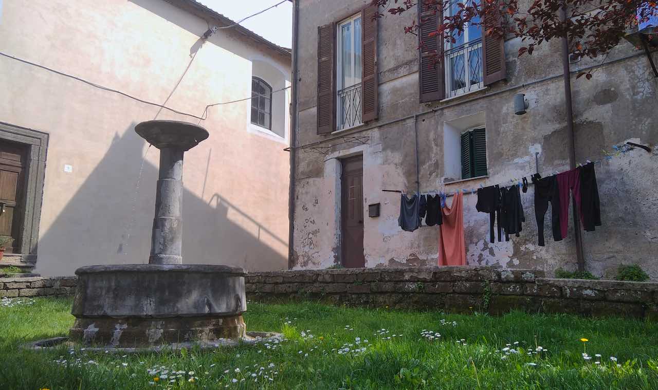 little fountain in Nepi, Italy