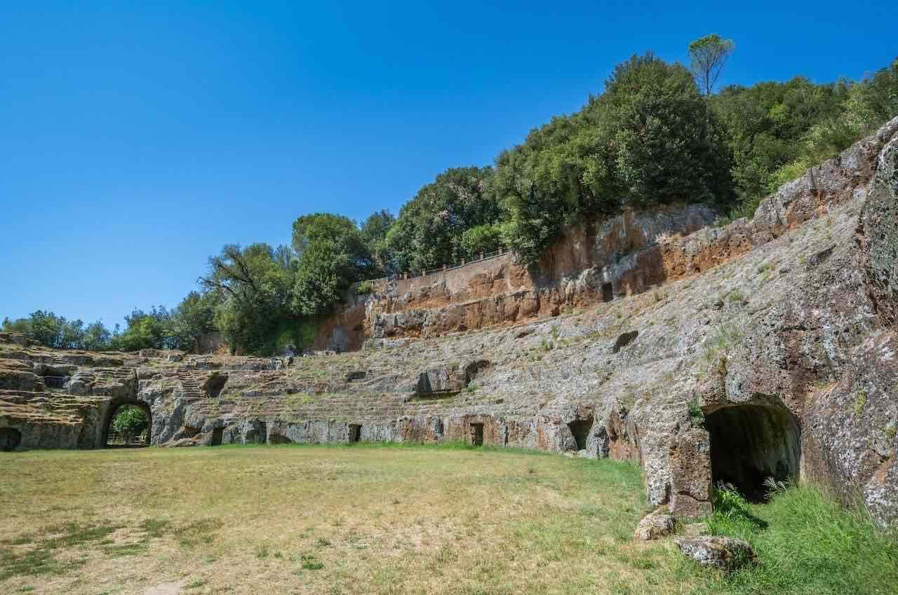 Roman amphitheater in Sutri ITaly