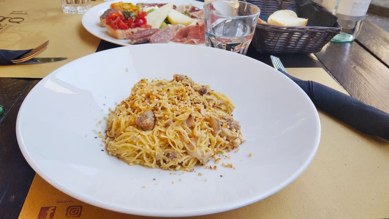 Homemade pasta from Lazio Italy
