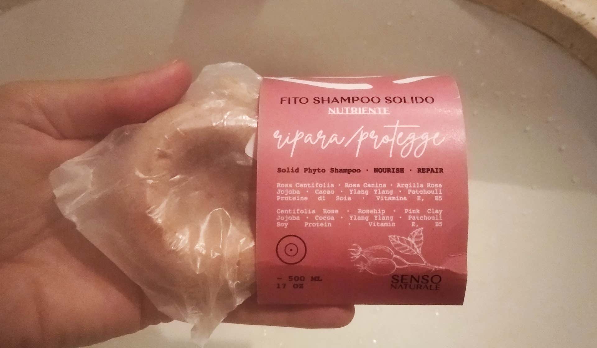 sustainable shampoo bar made in italy