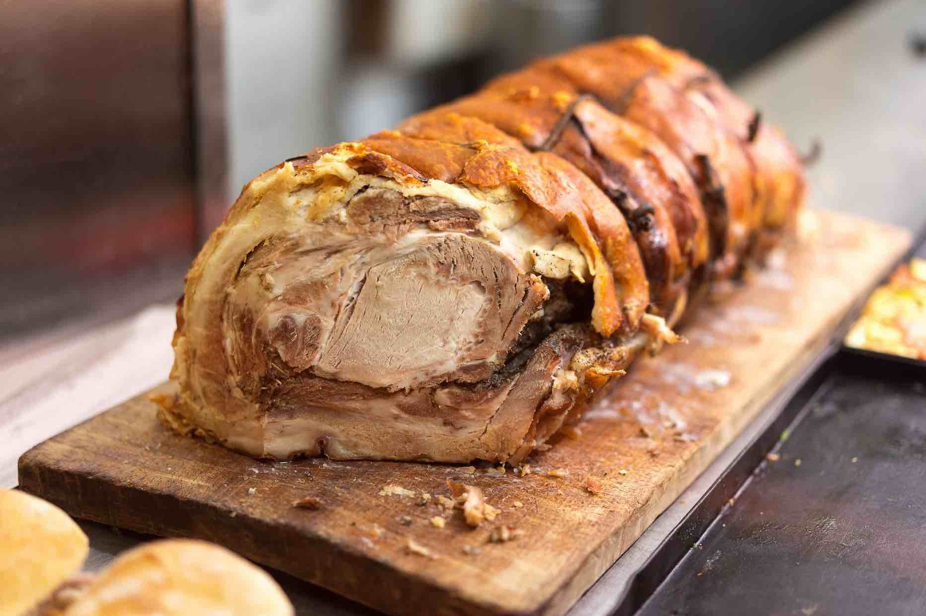 Porchetta, best street food in Rome Italy