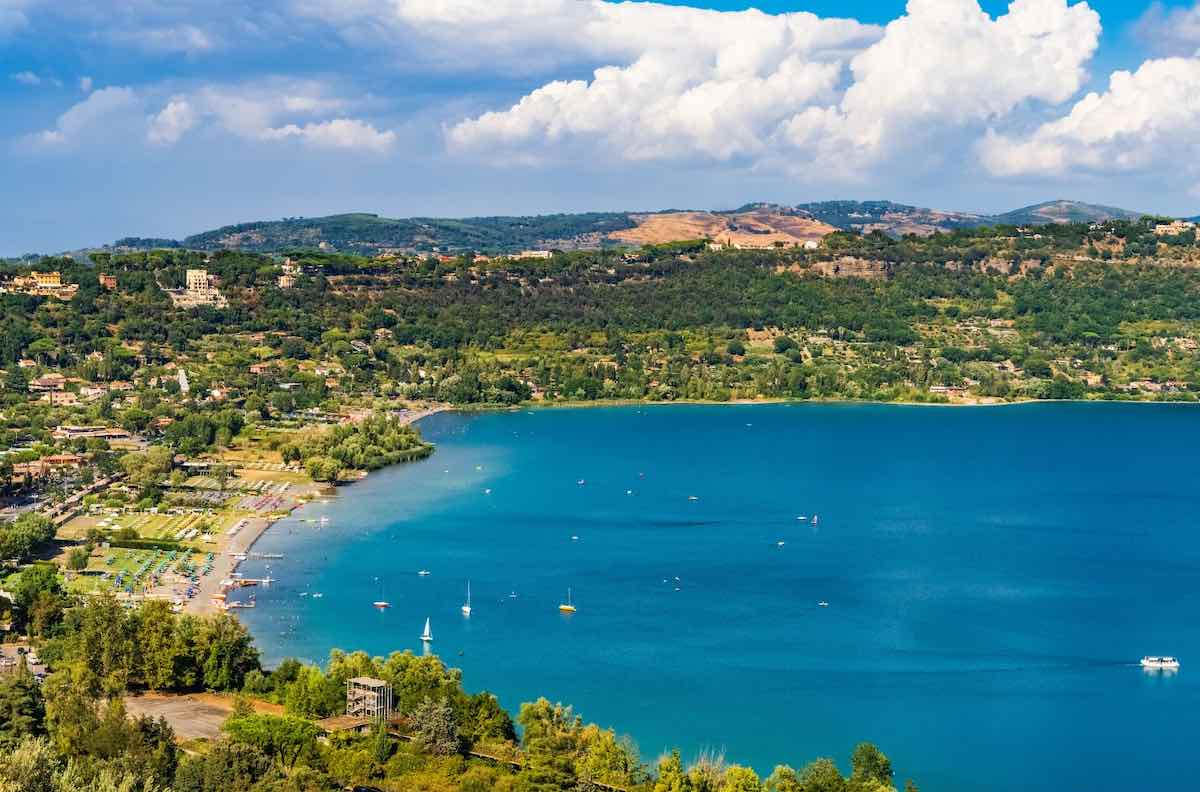 Lake Albano in Lazio, Italy